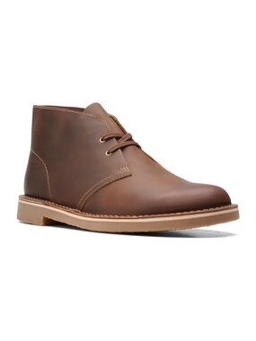 Clarks Mens Bushacre 2 Chukka Boots Brown Lace Up